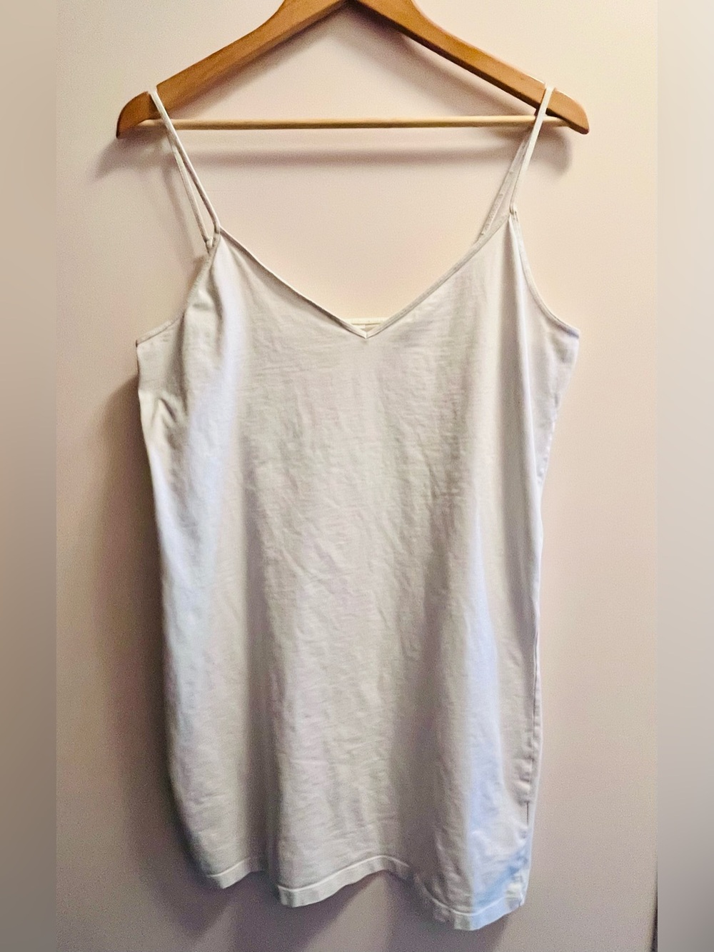 H&M White V-Neck Slip Camisole • XL